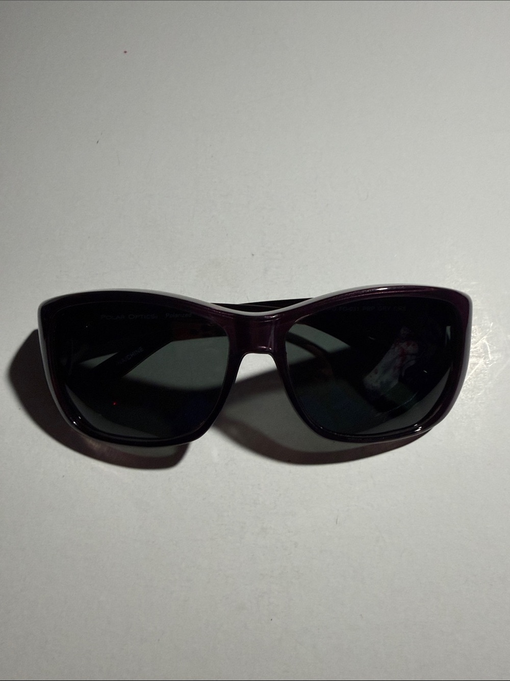 Polar Optics Polarized Fit Over Women's Sunglasses in Dark Purple